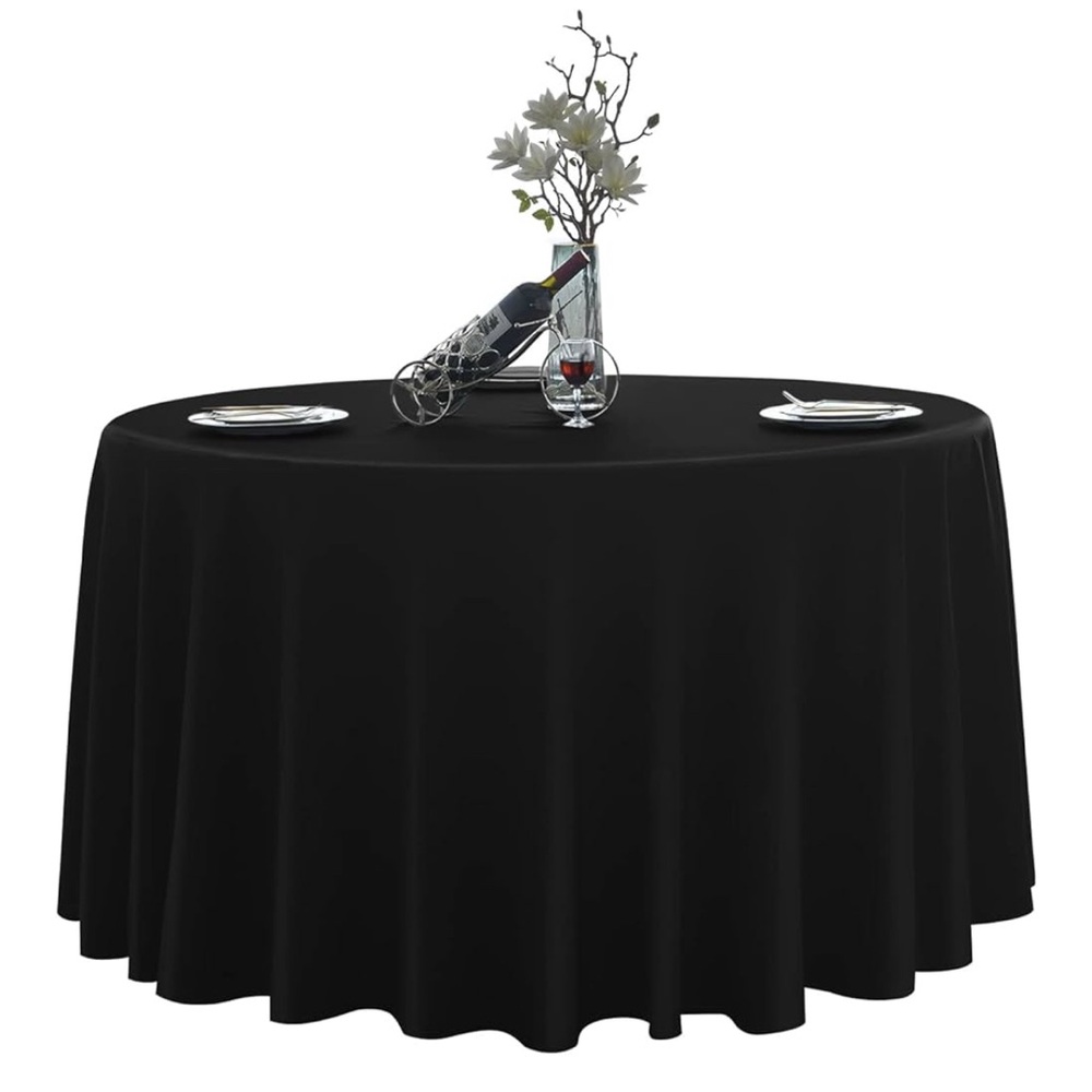 Elegant Black Tablecloth for Dining